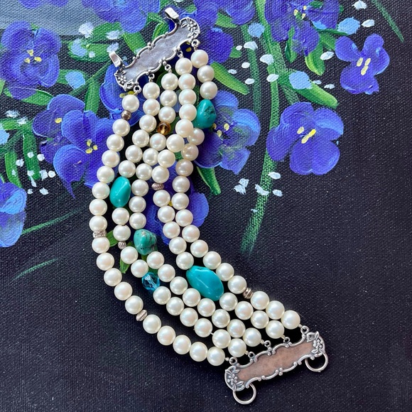 Foree Hunsicker Sterling Silver Multi Strand Bracelet - Picture 3 of 13